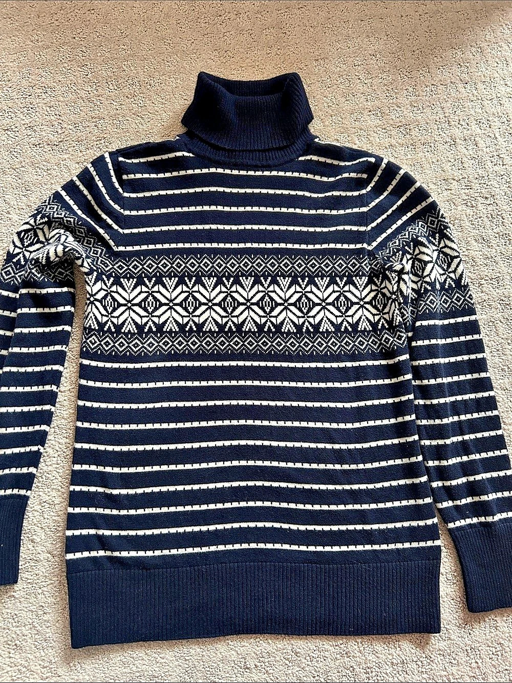 L.L.Bean Women’s Cotton Cashmere Turtleneck Size XS